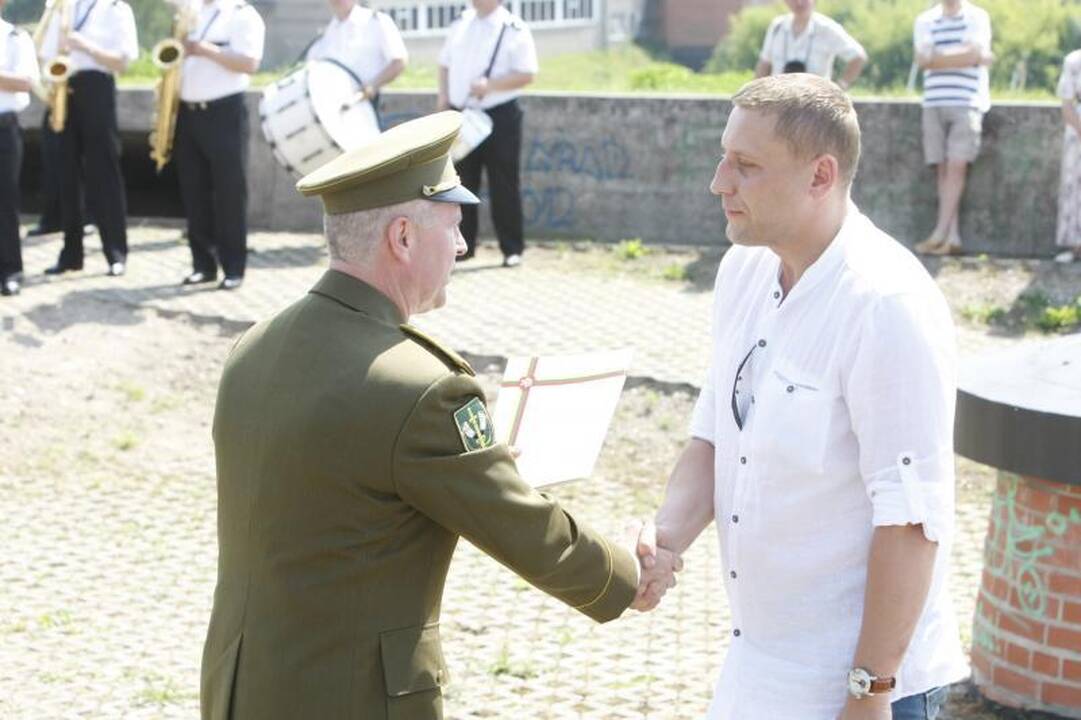 Valstybės dieną piliavietėje į dangų pakilo trispalvė