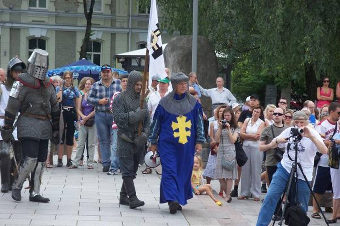 Prie Valdovų rūmų vyko riterių kautynės