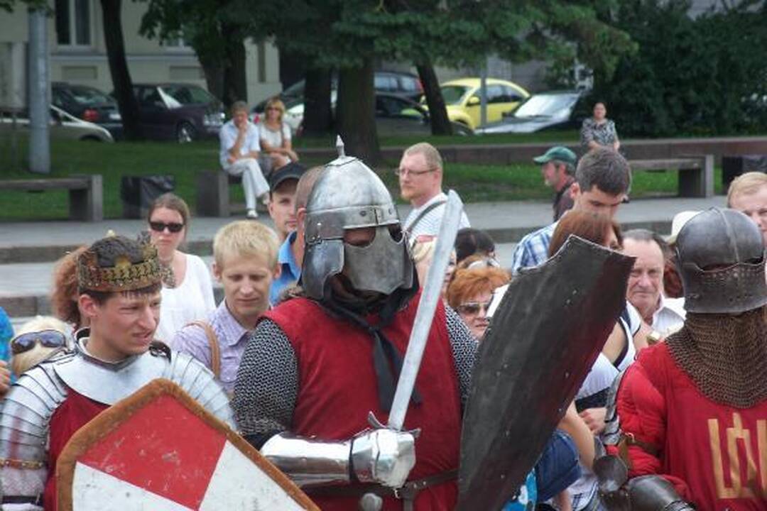 Prie Valdovų rūmų vyko riterių kautynės