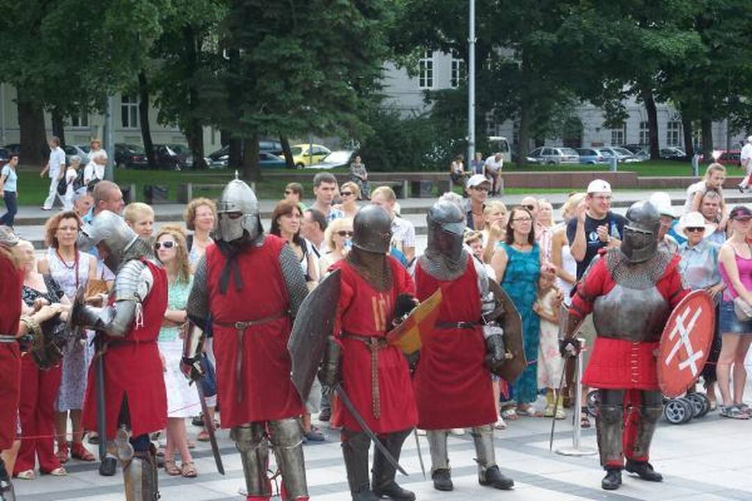 Prie Valdovų rūmų vyko riterių kautynės