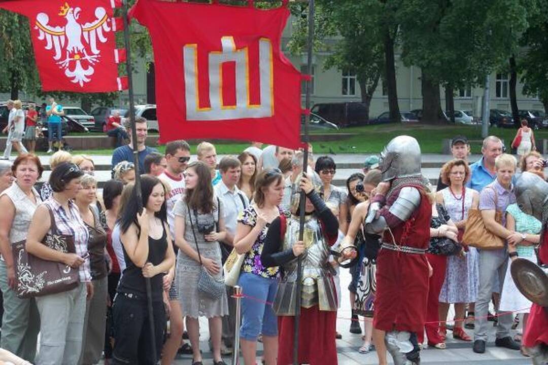 Prie Valdovų rūmų vyko riterių kautynės