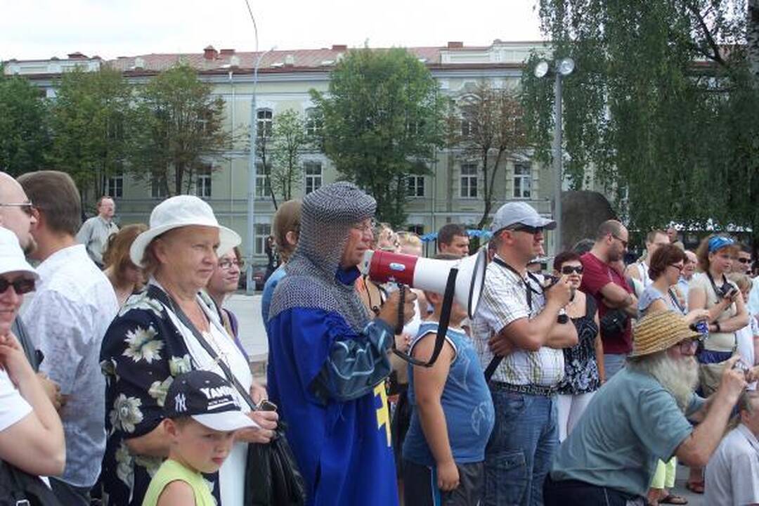 Prie Valdovų rūmų vyko riterių kautynės