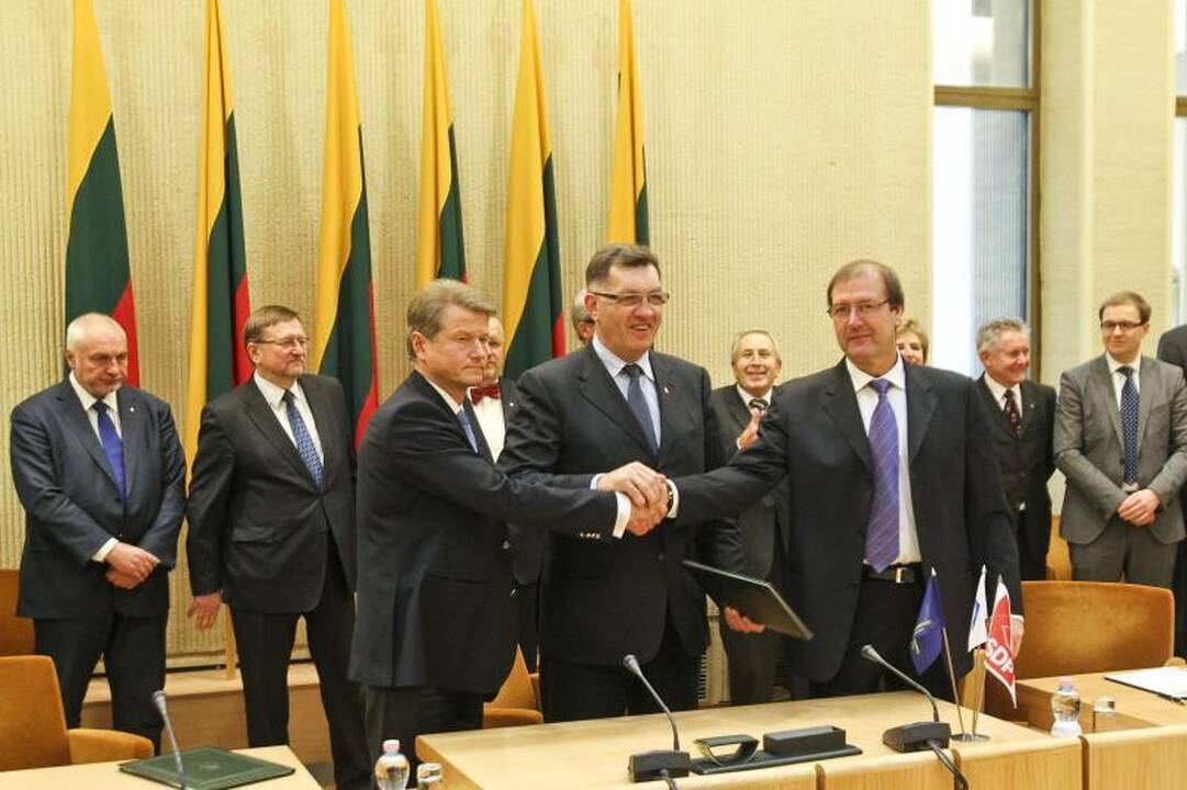 Sutarta: VRM – „tvarkiečiams“, Energetikos ministerija – „darbiečiams“