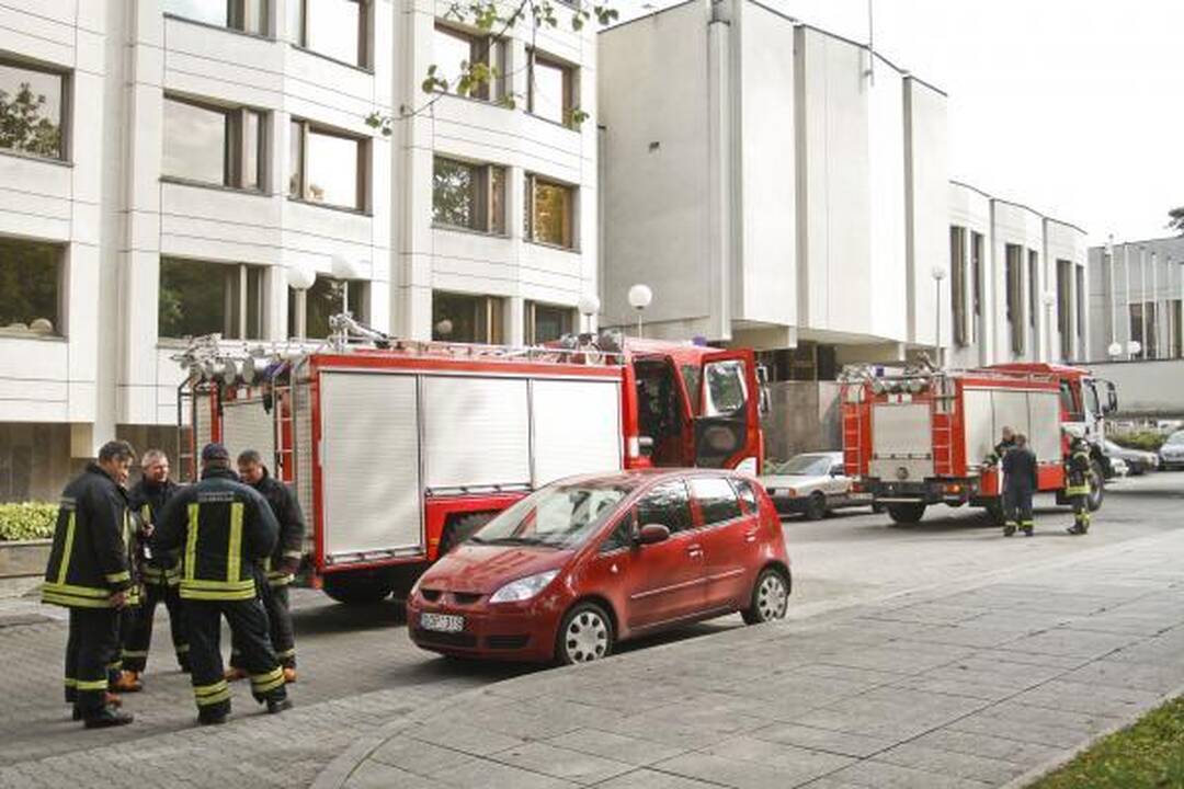 Penktadienį prie Vyriausybės - gaisro imitacija