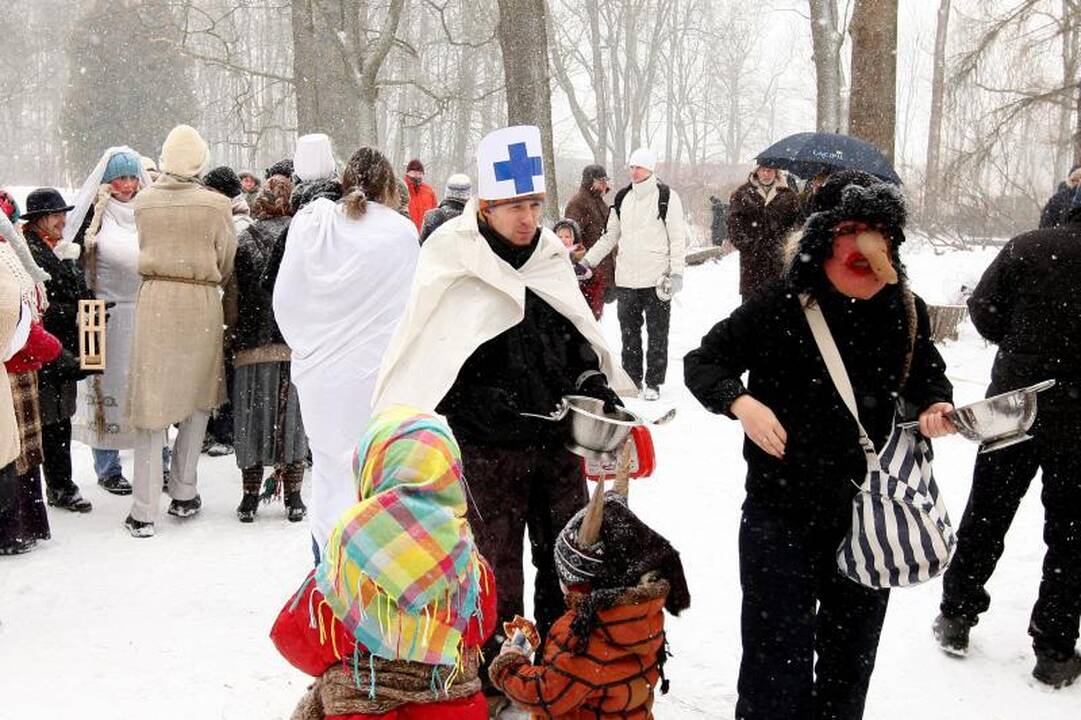 Pūga nenuslopino noro     išvyti žiemą   