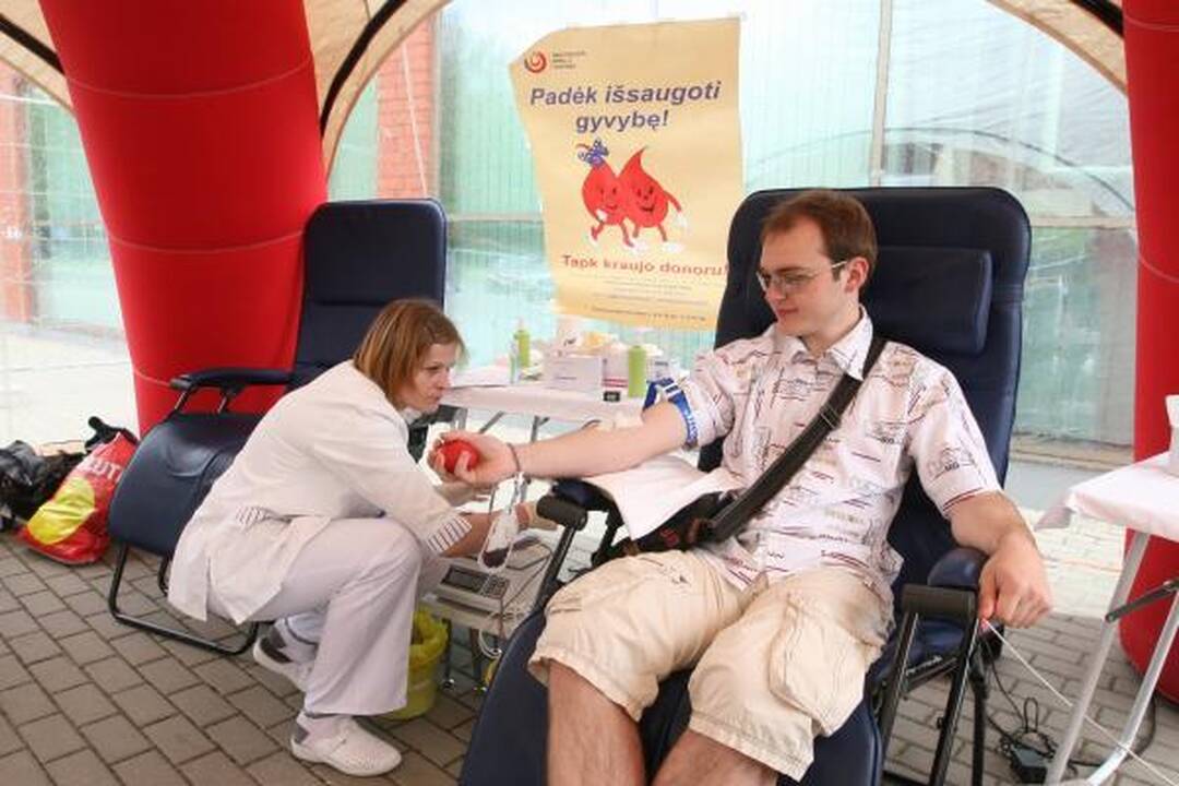 Donorai rikiavosi į eilę