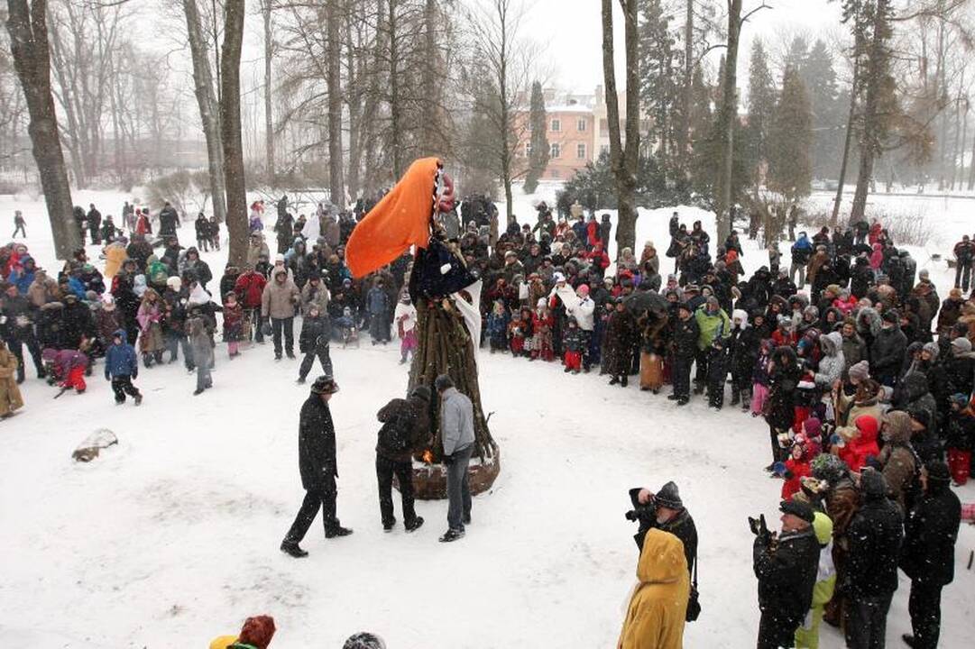 Pūga nenuslopino noro     išvyti žiemą   