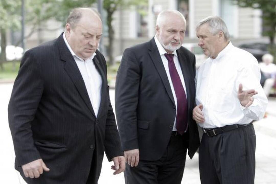 Mitinge Vilniuje valdžia kritikuota kaukšint plaktuku