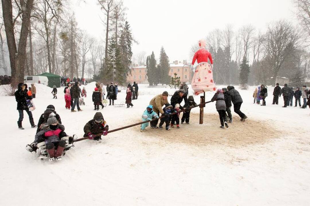 Pūga nenuslopino noro     išvyti žiemą   