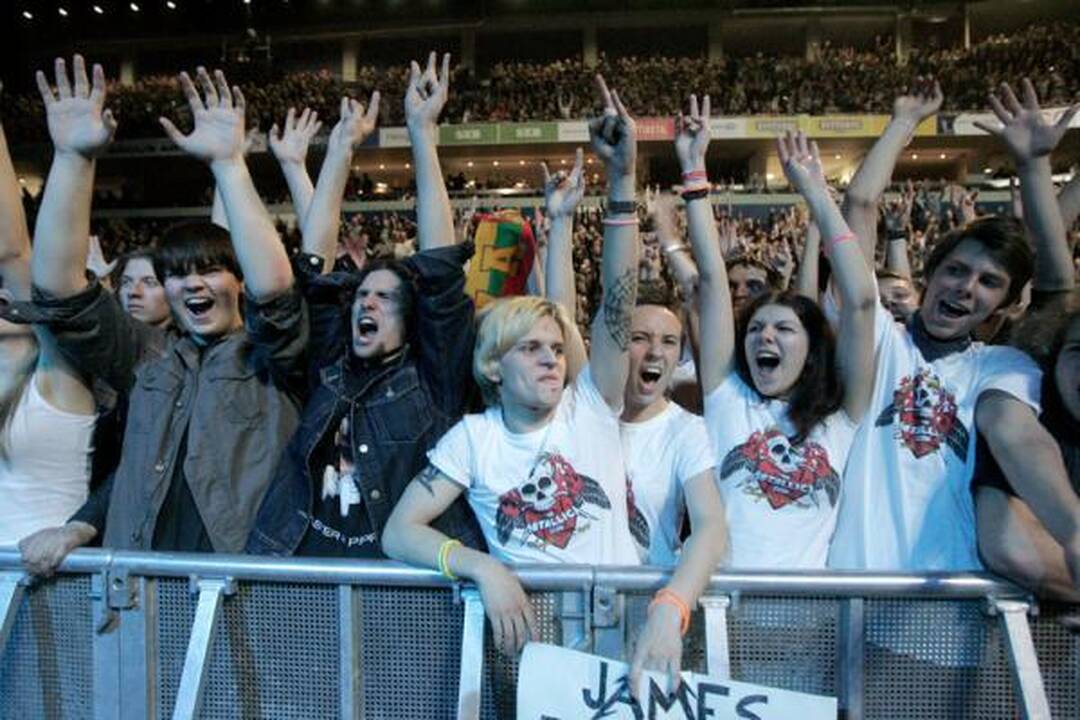 "Metallica" - sunkiojo roko dievai buvo garbinami Vilniuje