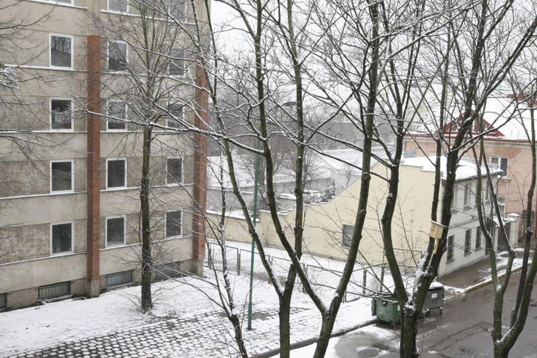 Velykų rytą Klaipėdoje gausiai prisnigo 