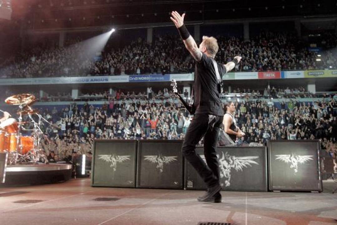 "Metallica" - sunkiojo roko dievai buvo garbinami Vilniuje