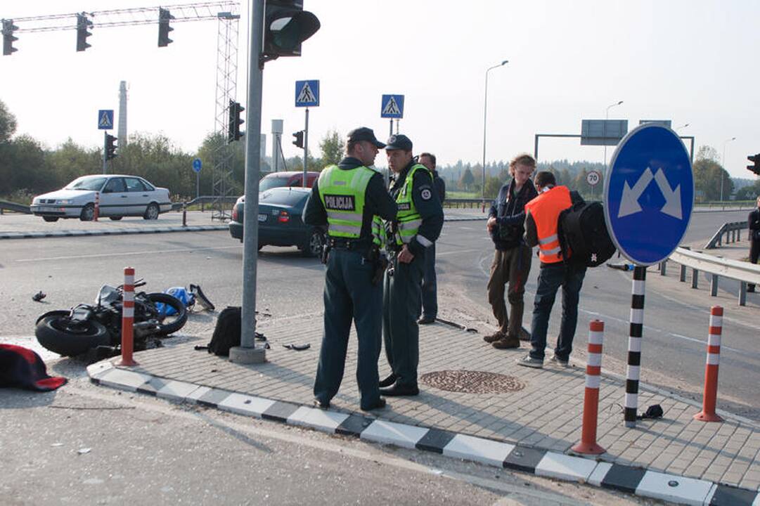 Per avariją šalia Vilniaus žuvo motociklininkas (papildyta)