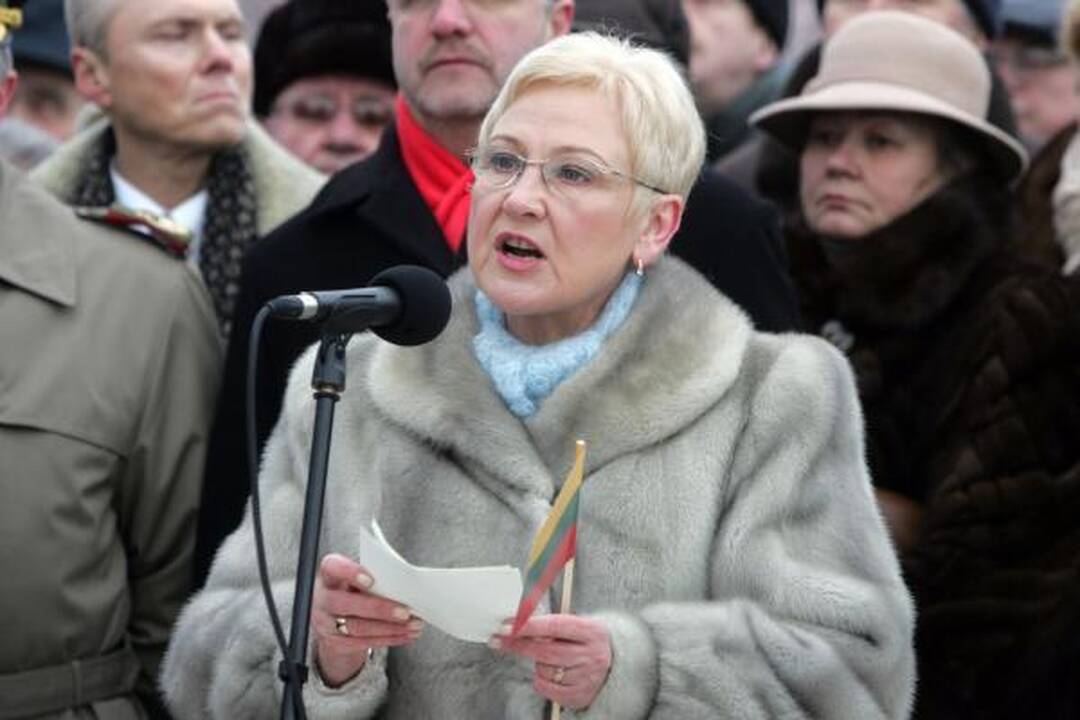 Pirmąją naujų metų dieną Gedimino kalne suplevėsavo 2010 metų trispalvė 