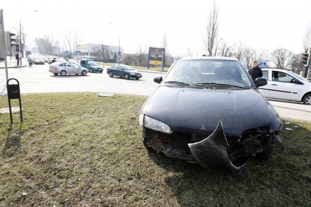 Klaipėdos centre – automobilių avarija