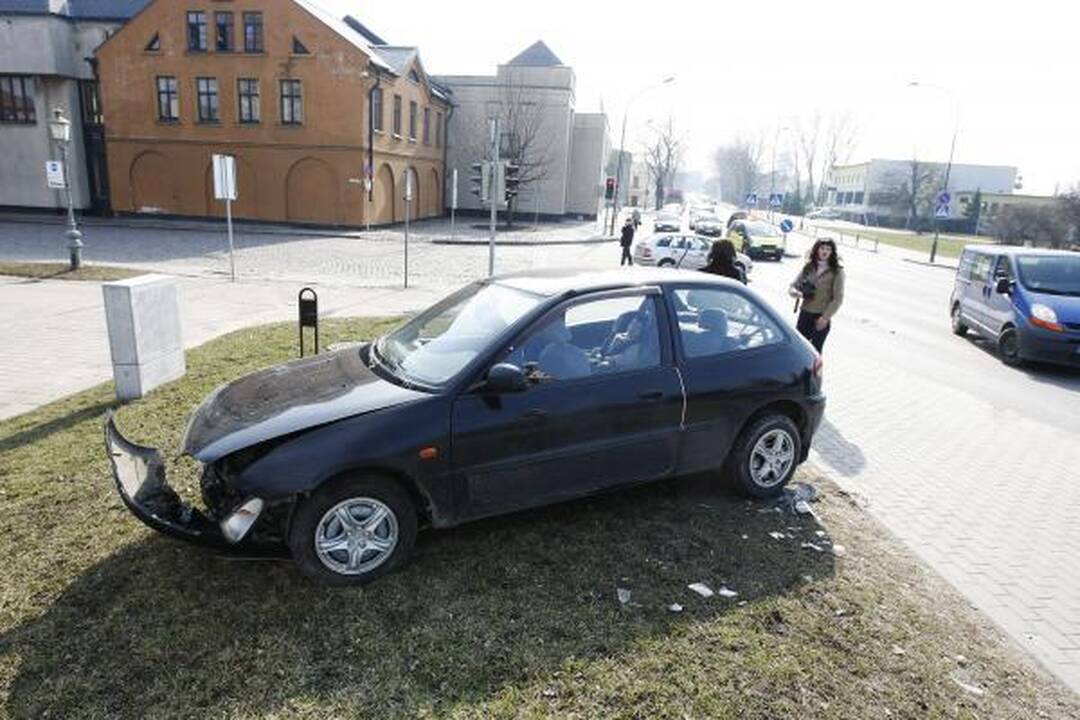 Klaipėdos centre – automobilių avarija