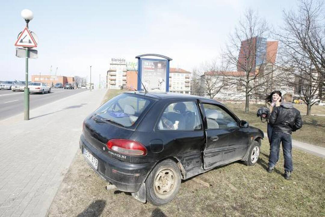 Klaipėdos centre – automobilių avarija