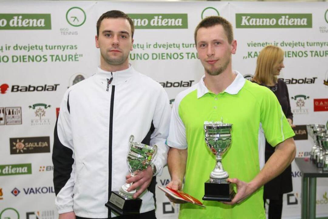 „Kauno dienos“ teniso turnyro didžioji taurė iškeliavo į sostinę