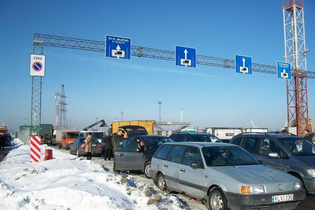 Šventinę dieną žvejai Klaipėdoje paralyžavo eismą