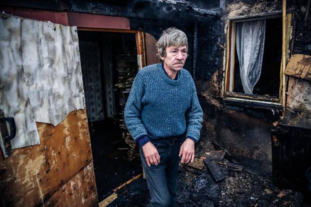 Per gaisrą Palemono gatvėje išgelbėti trys žmonės