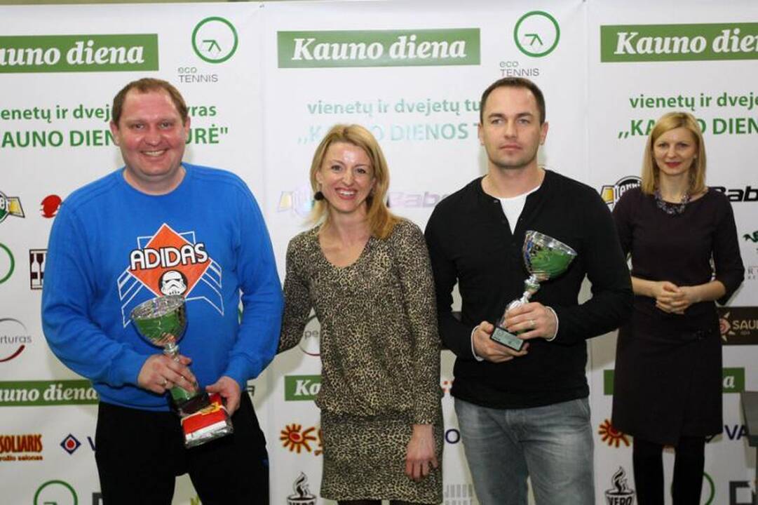 „Kauno dienos“ teniso turnyro didžioji taurė iškeliavo į sostinę