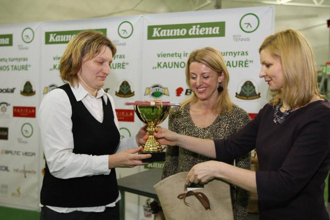 „Kauno dienos“ teniso turnyro didžioji taurė iškeliavo į sostinę