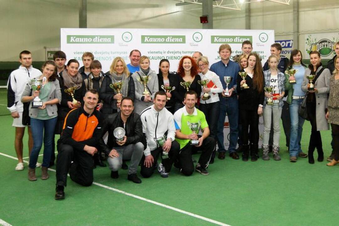 „Kauno dienos“ teniso turnyro didžioji taurė iškeliavo į sostinę