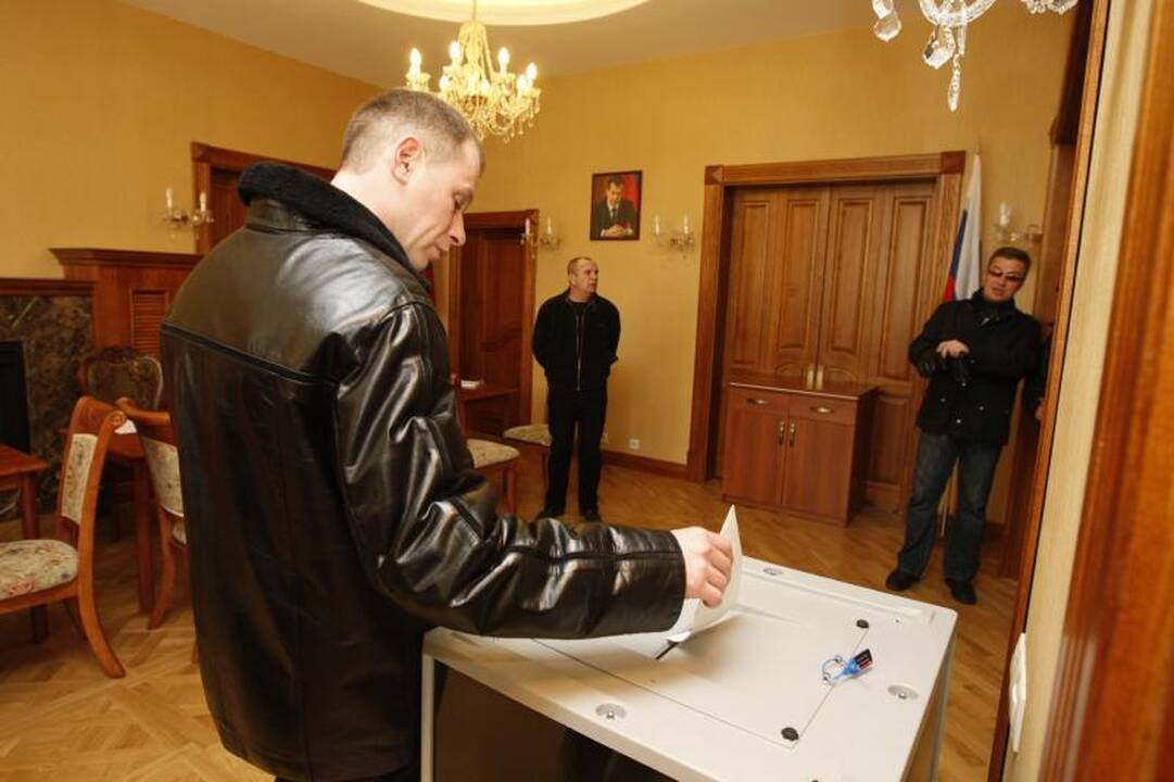Rusijos piliečiai Klaipėdoje rinko prezidentą (atnaujinta 19:06 val.)