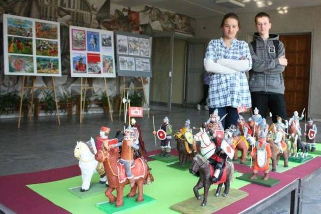 Nacionalinėje M. K. Čiurlionio menų mokykloje - paroda Žalgirio mūšiui