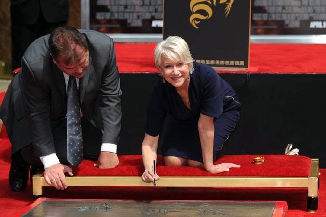 Aktorė H.Mirren pateko į Holivudo Šlovės alėją