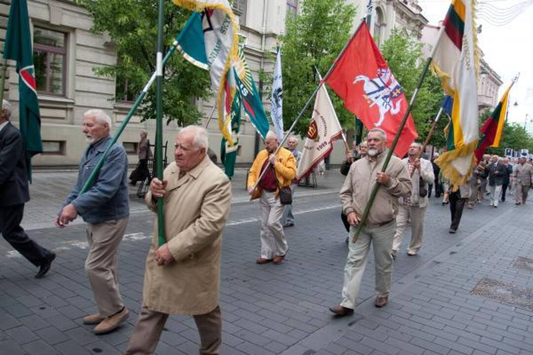 Lietuvos okupacijos 70-metis pažymėtas eitynėmis ir mitingu