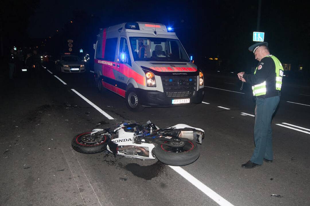 Vilniuje žuvo jaunas motociklininkas