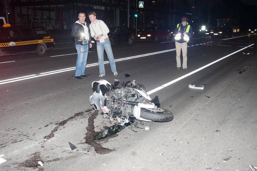 Vilniuje žuvo jaunas motociklininkas