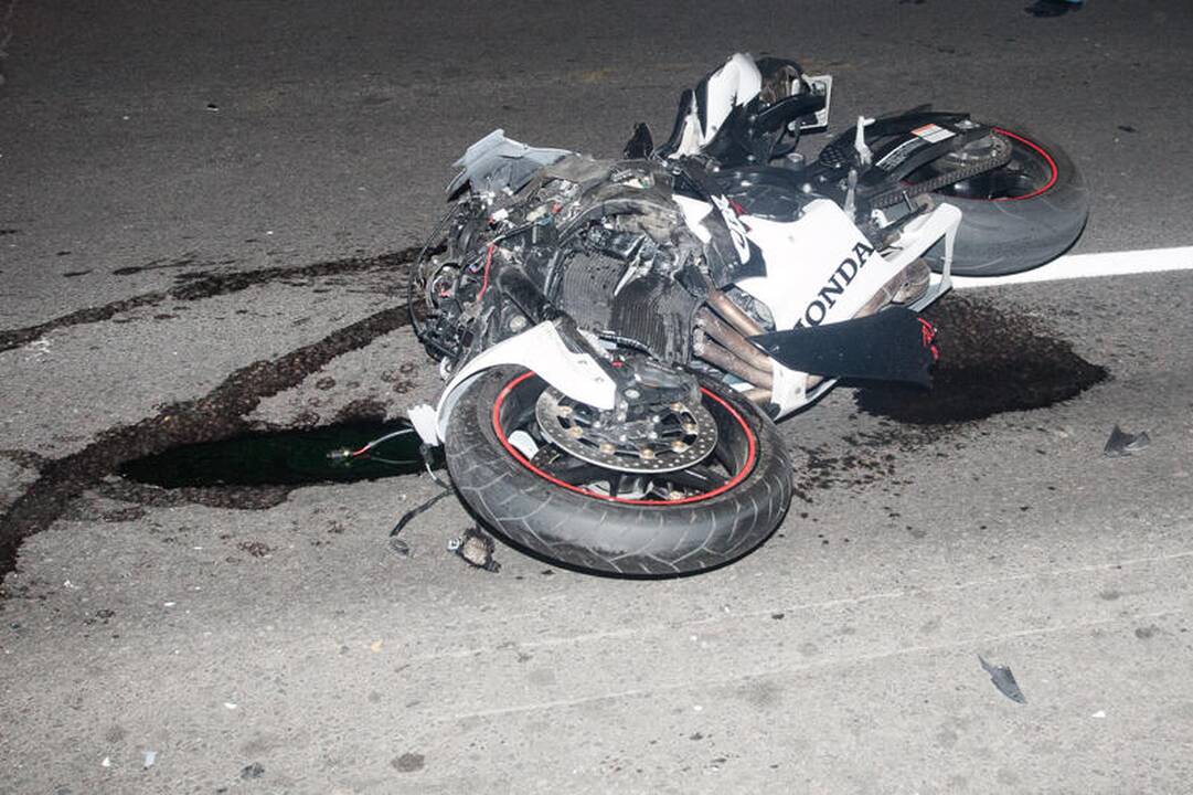 Vilniuje žuvo jaunas motociklininkas