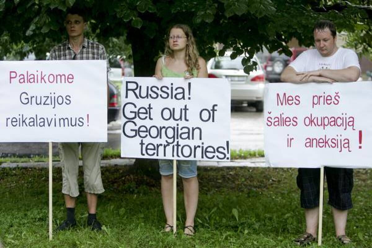 Vilniuje prisiminta Gruzijos ir Rusijos ginkluoto konflikto pradžia