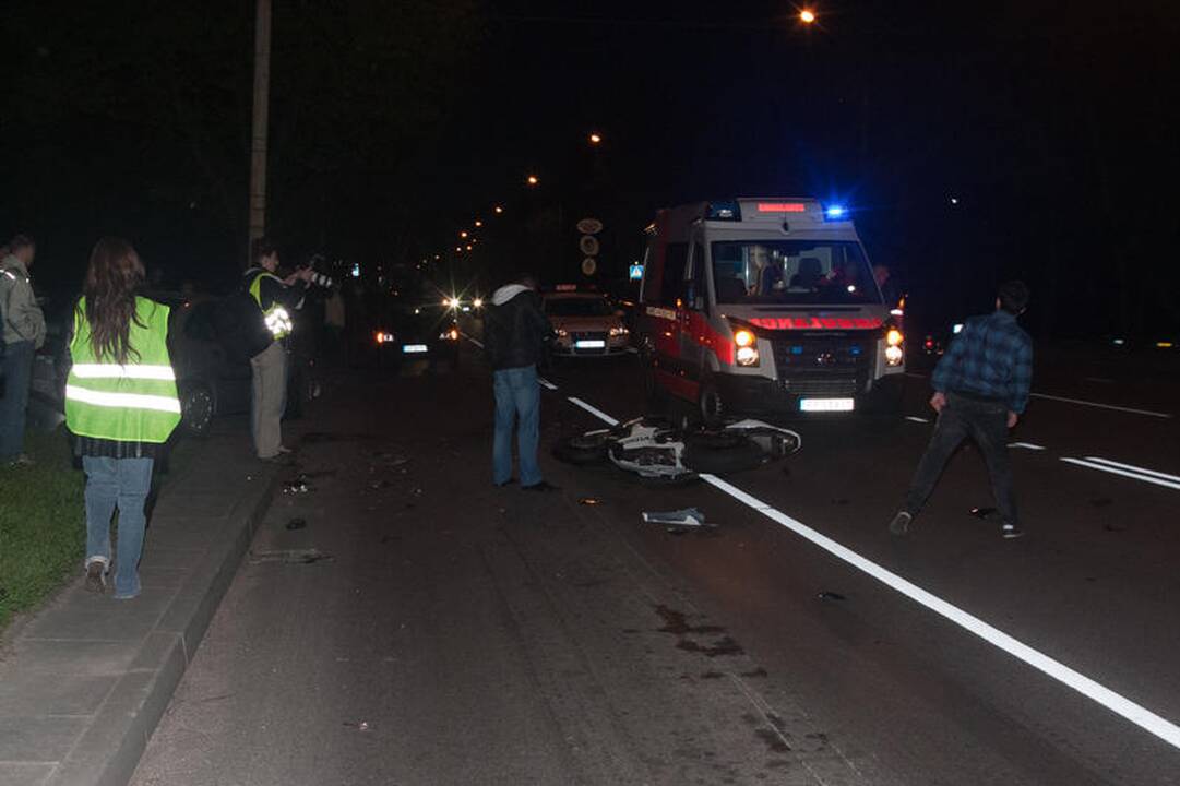 Vilniuje žuvo jaunas motociklininkas