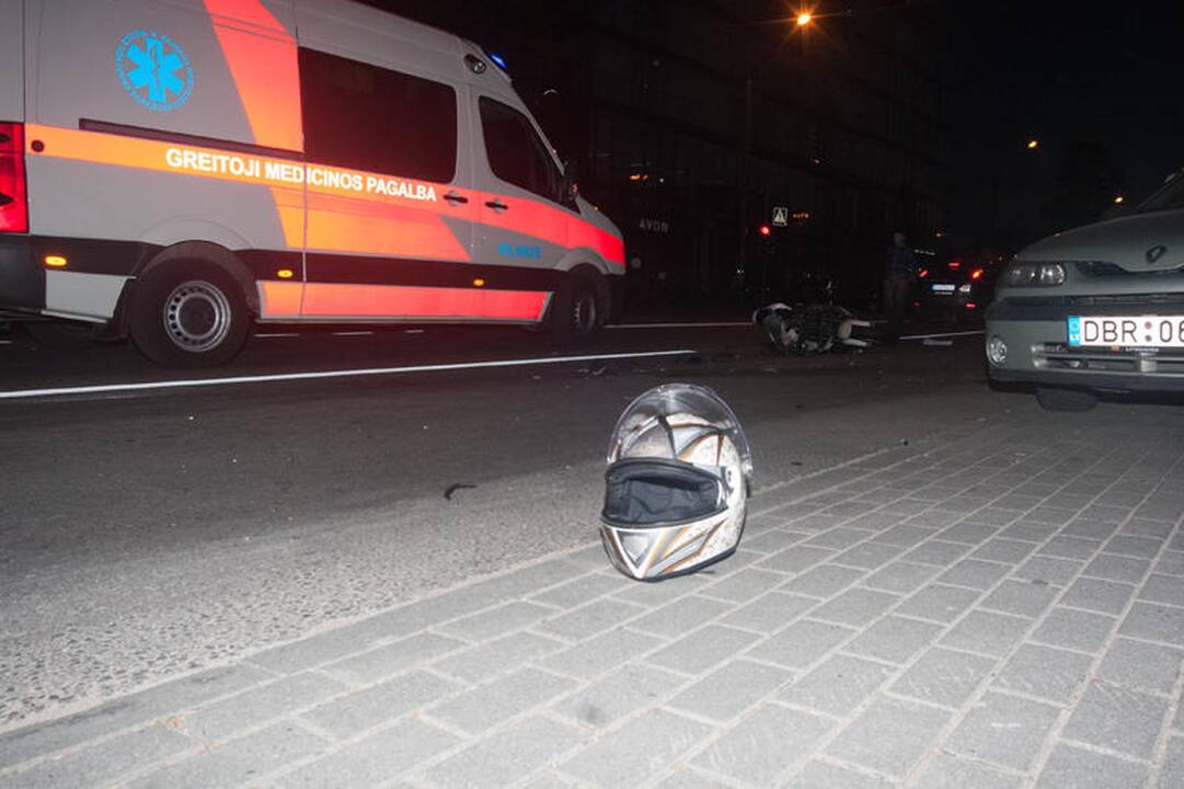 Vilniuje žuvo jaunas motociklininkas