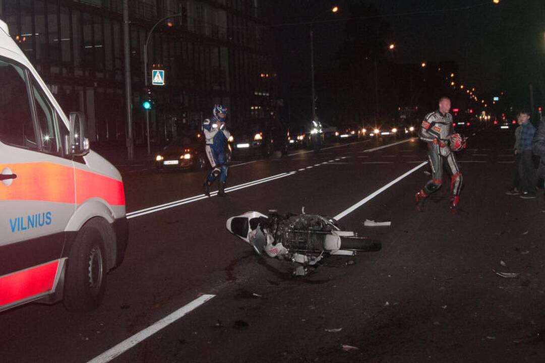 Vilniuje žuvo jaunas motociklininkas