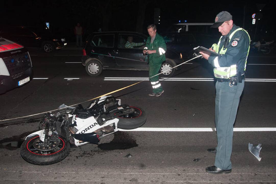 Vilniuje žuvo jaunas motociklininkas