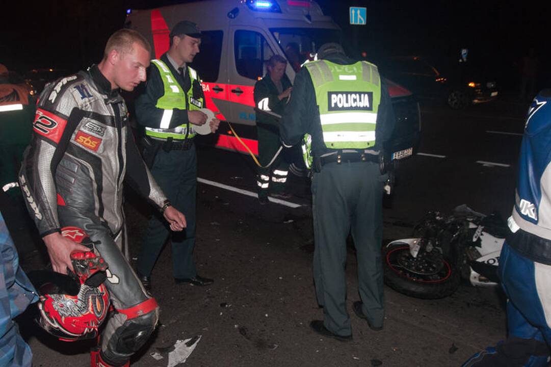 Vilniuje žuvo jaunas motociklininkas