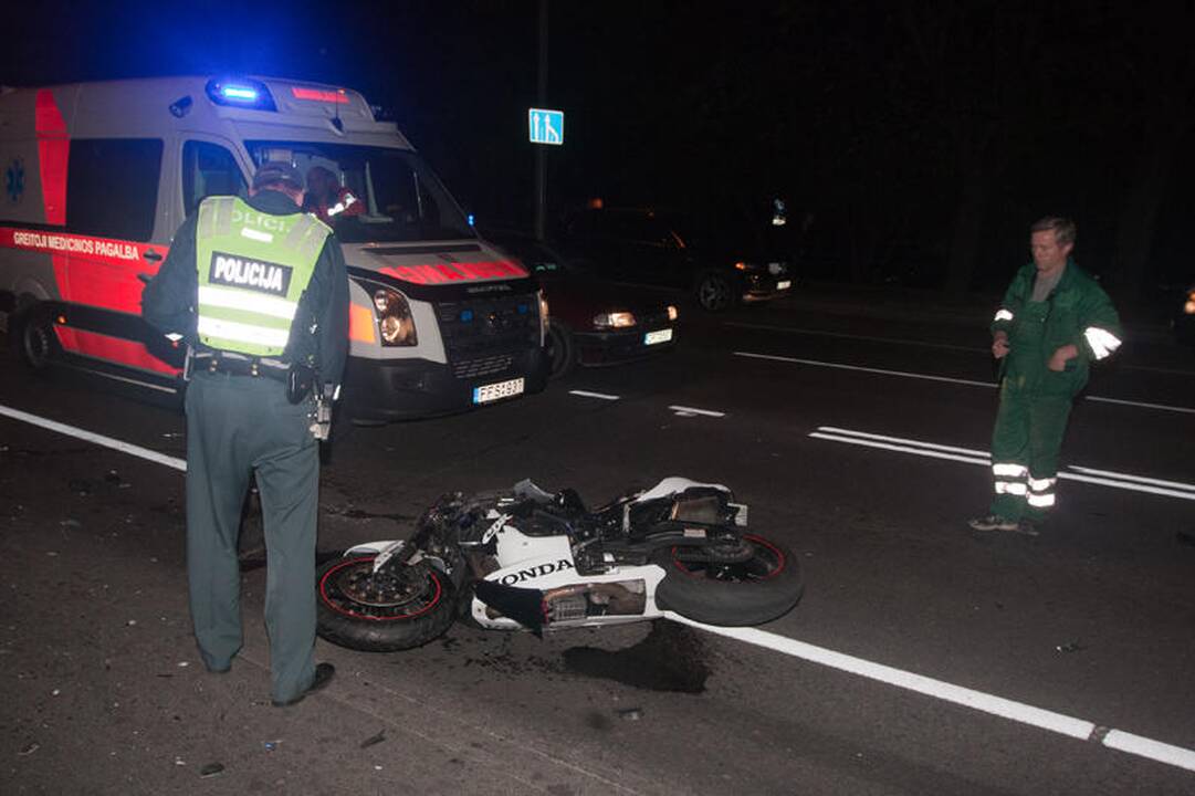 Vilniuje žuvo jaunas motociklininkas