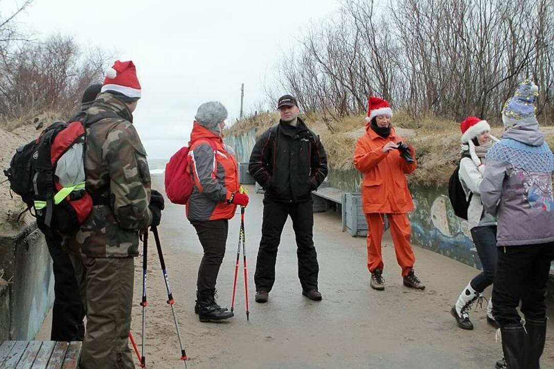 Žygiui iš Klaipėdos į Palangą pėsčiomis oras nesutrukdė