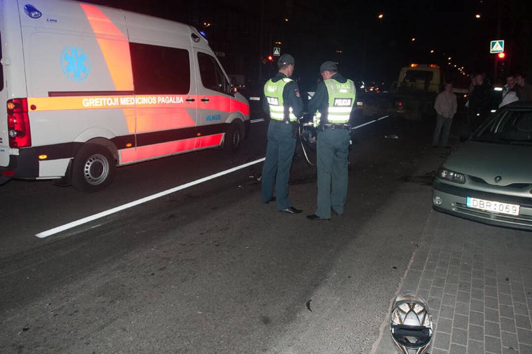 Vilniuje žuvo jaunas motociklininkas