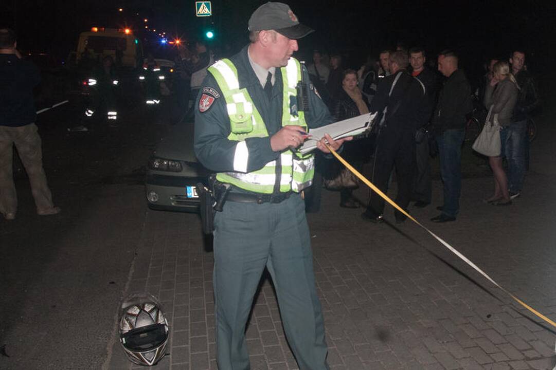 Vilniuje žuvo jaunas motociklininkas