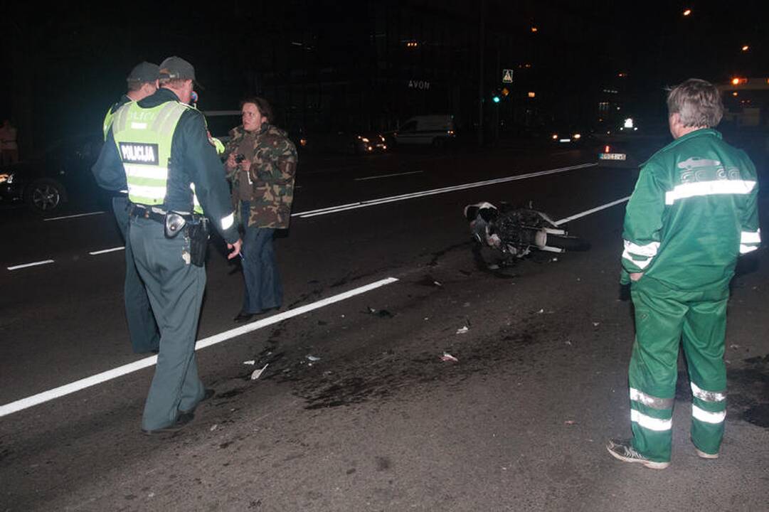 Vilniuje žuvo jaunas motociklininkas