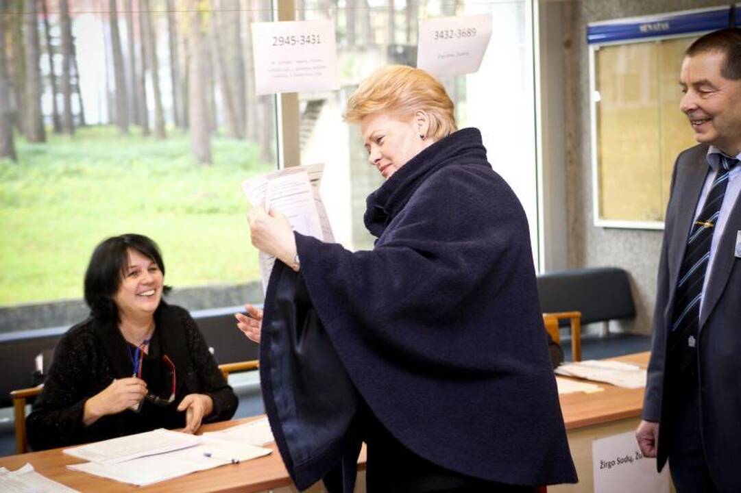 D. Grybauskaitė: tvirtai žinojau, už ką balsuoti