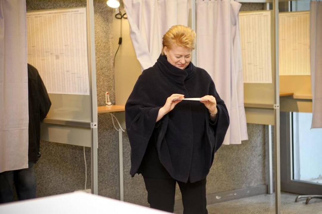 D. Grybauskaitė: tvirtai žinojau, už ką balsuoti