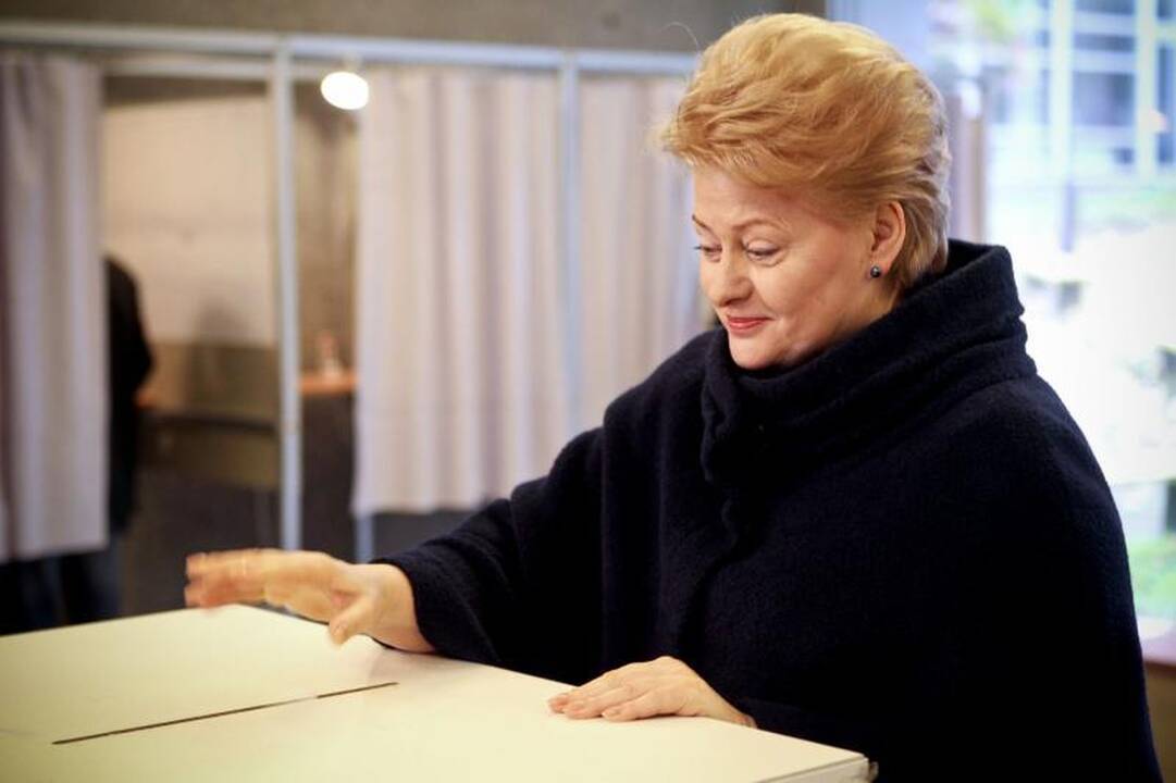 D. Grybauskaitė: tvirtai žinojau, už ką balsuoti