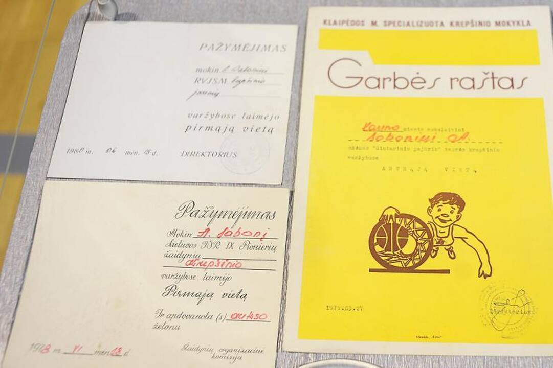 A.Sabonio trofėjus gali pamatyti kiekvienas gerbėjas