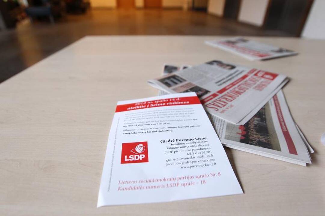 Rinkimų apylinkėje Saulėtekyje – agitaciniai leidiniai (papildyta)